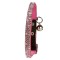 Bobby Crystal Princess Leather Cat Collar in Fuchsia Pink