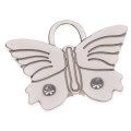 Hamish McBeth Butterfly Bling Silver Dog ID Tag