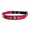 Bobby Rock Leather Cat Collar in Red