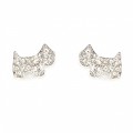 Hamish McBeth Crystal Terrier Stud Earrings