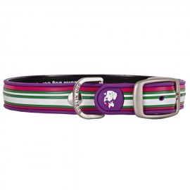 Dublin Dog All Style No Stink Waterproof Collar Classic Stripe Maui Sunrise