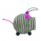 Bobby Miss Pig Sisal Piglet Sound Cat Toy in Black and White
