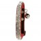 Bobby Crystal Princess Leather Cat Collar in Red