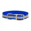 Dublin Dog Koa Waterproof Dog Collar Reflective Reflex Blue