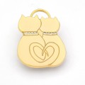 Hamish McBeth Cat Lovers Gold Cat ID Tag