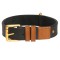 Urban Dog Camel Leather Dog Collar