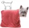Dog Towel set in red.