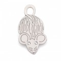Hamish McBeth Mouse Silver Cat ID Tag