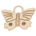Hamish McBeth Butterfly Bling Gold Dog ID Tag