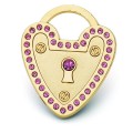 Hamish McBeth Heart Padlock Gold Dog ID Tag