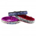 Bobby Crystal Dog Collar Collection for Small Dogs in Brown, Red and Pink
