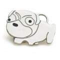 Hamish McBeth Pug Silver Dog ID Tag