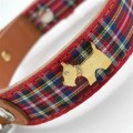 Highland Bling Red Dog Collar