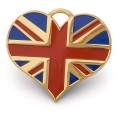 Hamish McBeth Union Jack Gold Dog ID Tag
