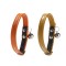 Bobby Escapade Leather Cat Collar in Orange and Camel