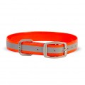 Dublin Dog Koa Waterproof Dog Collar Reflective Reflex Orange