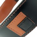 Hamish McBeth Leather Dog Collar Square Dance Black 