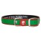 Dublin Dog All Style No Stink Waterproof Collar Simply Solid Green and Red