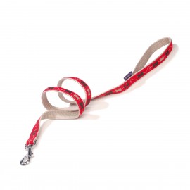 Kyrielle Nylon Dog Lead in Red