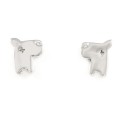 Hamish McBeth Cross Dog Stud Earrings