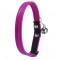 Bobby Escapade Leather Cat Collar in Hot Pink