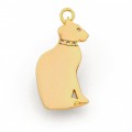 Hamish McBeth Siamese Gold Cat ID Tag