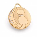 Hamish McBeth Cat Moon Gold Cat ID Tag