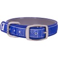 Dublin Dog All Style No Stink Waterproof Dog Collar Chevron Atlantic Blue