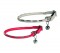 Bobby Voyageur Leather Cat Collar in White and Red