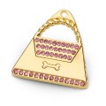 Hamish McBeth Handbag Gold Dog ID Tag