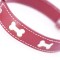 Bones Red Dog Collar