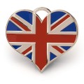 Hamish McBeth Union Jack Silver Dog ID Tag