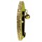 Bobby Crystal Princess Leather Cat Collar in Lime Green